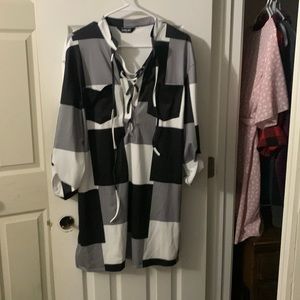 Black and white dress